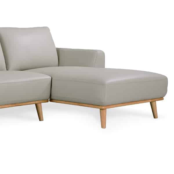 Stanford Leather Sofa Chaise - Image 3