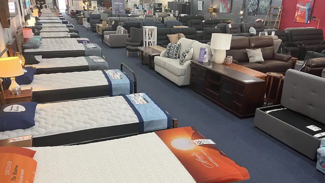 Bedding and mattress range at Inverell Furniture Court