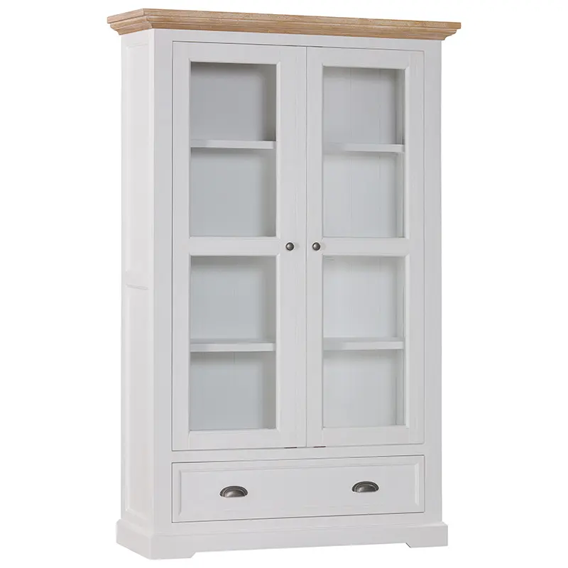 Display Cabinet, Acacia Timber, Sandblasted Greywash, Brushed White Finish, VJ Paneling, Furniture Collection, Living Space, Dining Area, Bedroom Decor, Stylish Storage Solution
