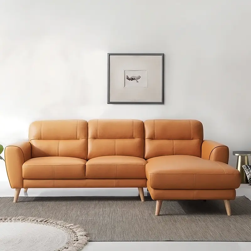 Sonora Sofa Chaise Dakota Buffalo leather
