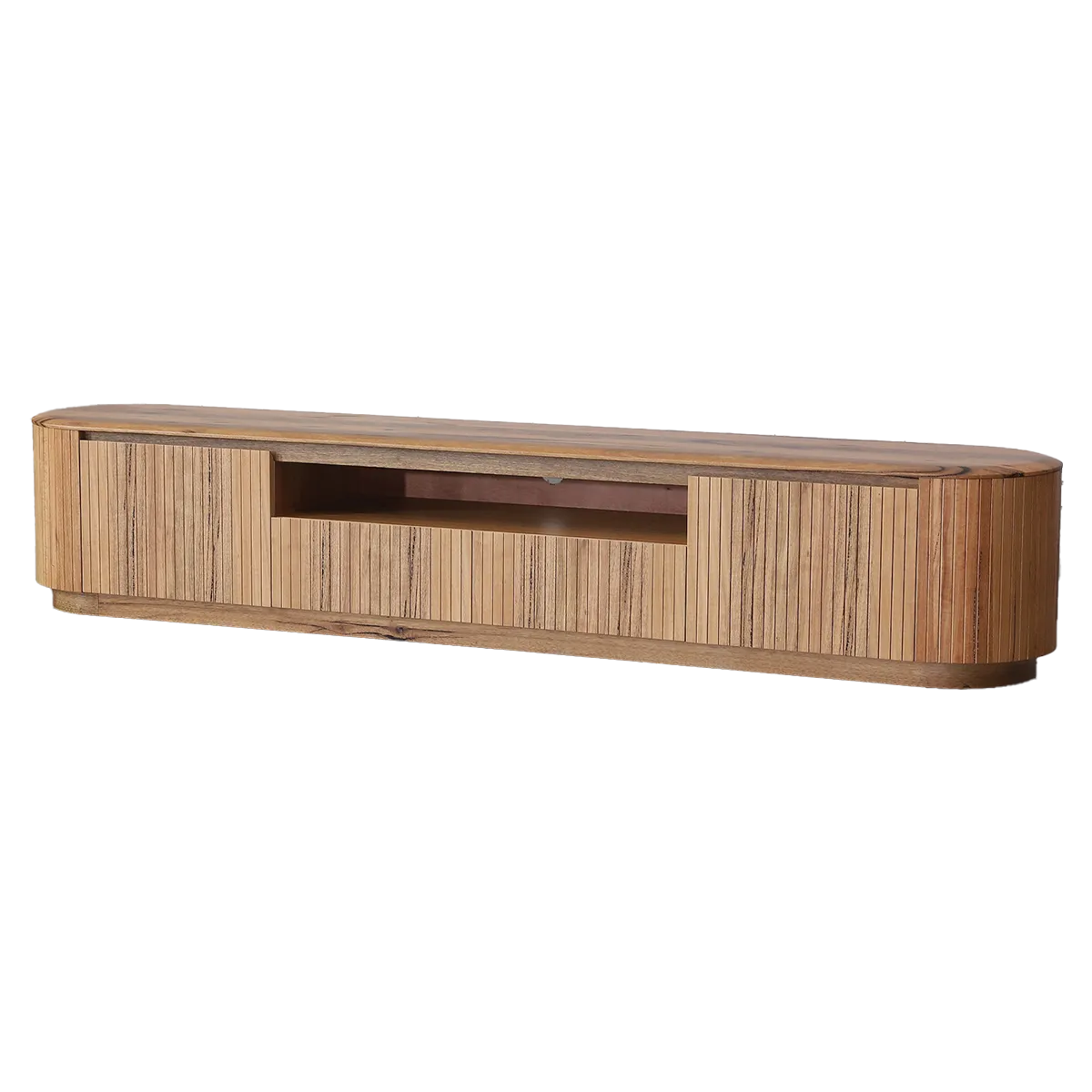 Fremantle TV Unit with Doors and Drawers in Marri timber.
