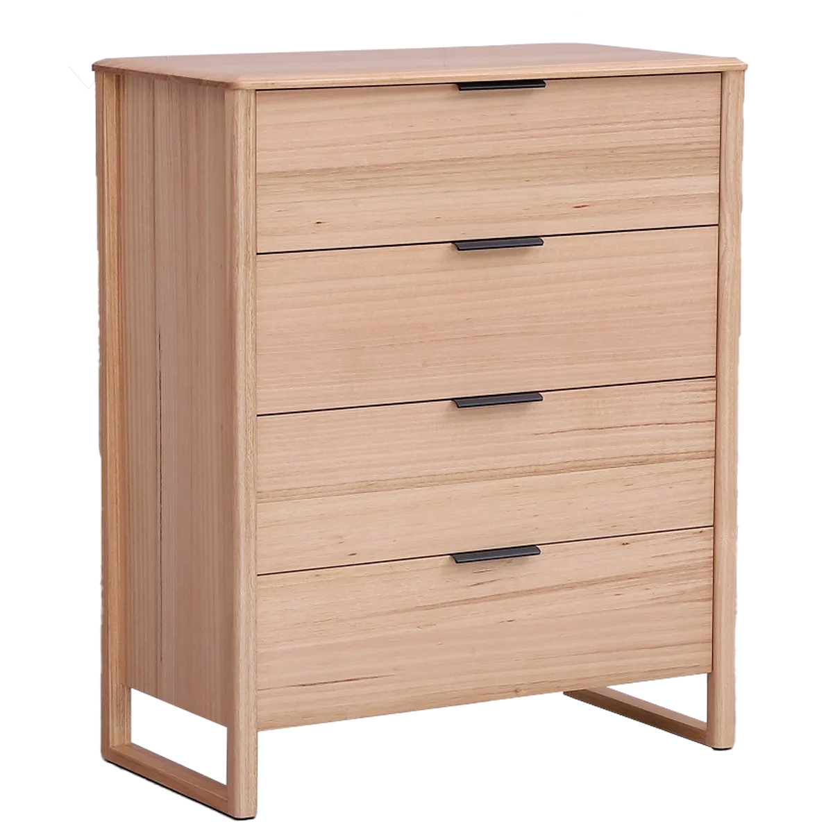 Tallboy with four drawers in modern finish